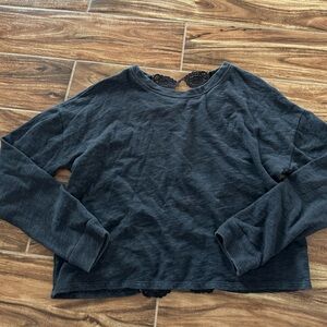 Hollister Black Lace Detail Women's Top